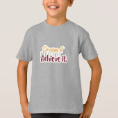 T-shirt Chemise Dream It Write It Achieve It (Devant)