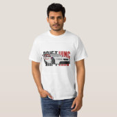 T-shirt Chemise Drifting Machine – Vitesse & Fumée (Devant entier)