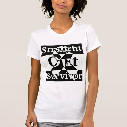 T-shirt Chemise droite de survivant (Devant)