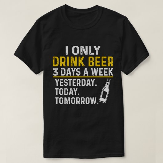 T-shirt Chemise Drôle, Amateurs De Bière (Design devant)
