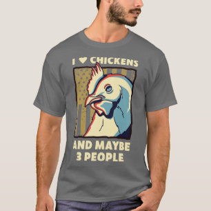 T-shirt Chemise Drôle Au Poulet Pour Hommes Poulet Papa Po