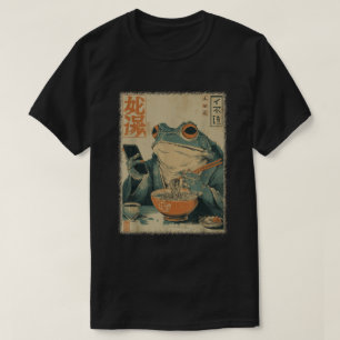 T-shirt Chemise drôle d'art de ramen de grenouille japonai