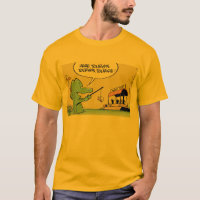 Chemise drôle de bande dessinée de crocodile