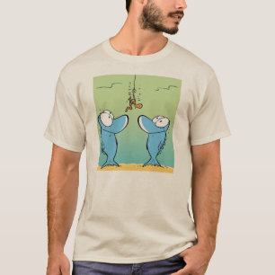 T-shirt Chemise drôle de bande dessinée de pêche