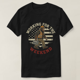 T-shirt Chemise drôle de Bigfoot pour la fête du Travail à