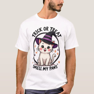 T-shirt Chemise drôle de chat d'Halloween - Gi de cadeau d