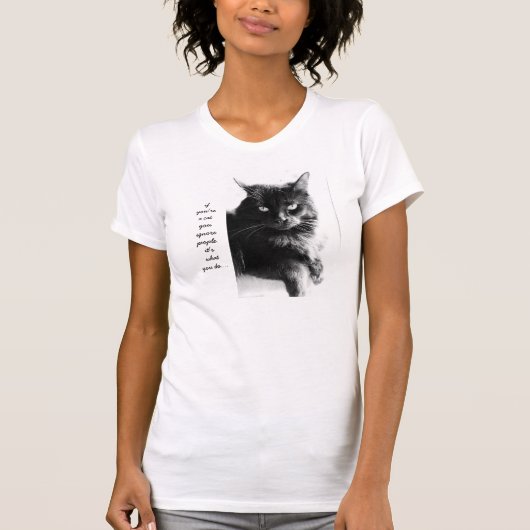 T-shirt Chemise drôle de chat, si vous êtes un chat vous (Devant)
