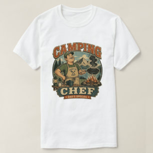 T-shirt Chemise drôle de chef de feu de camp