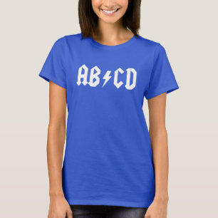 T-shirt Chemise drôle de dames de parodie d'ABCD