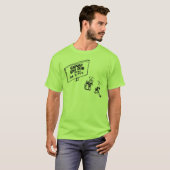 T-shirt Chemise drôle de golf de bande dessinée (Devant entier)