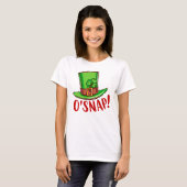 T-shirt Chemise drôle de la Saint Patrick, O'Snap (Devant entier)