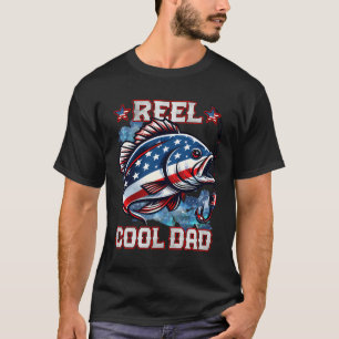 T-shirt Chemise drôle de papa super cool pêche pour hommes