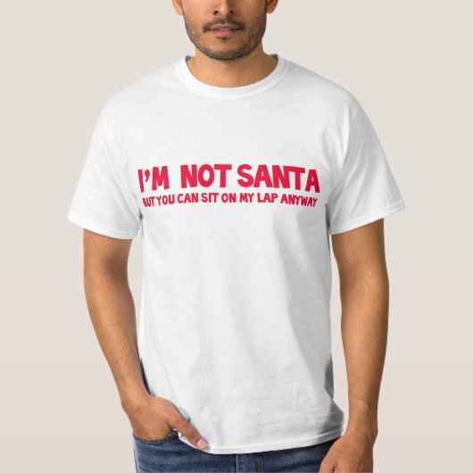 T-shirt Chemise drôle de Père Noël (Devant)