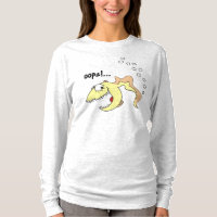Chemise drôle de pet de poissons de bande dessinée