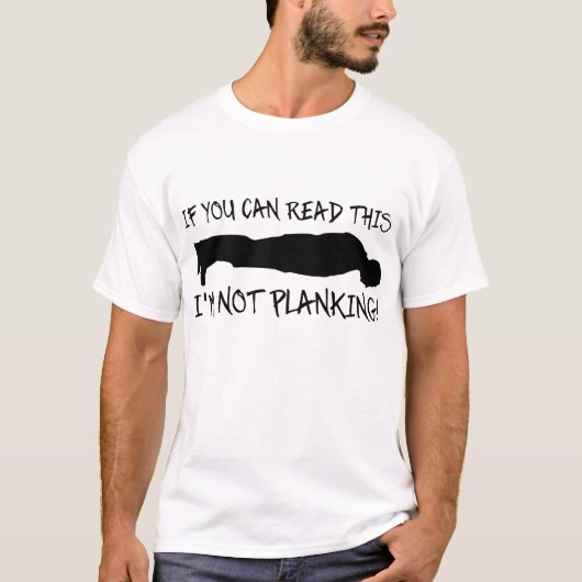 T-shirt Chemise drôle de Planking (Devant)
