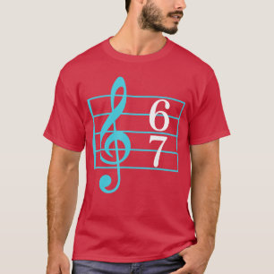 T-shirt Chemise drôle de professeur de musique 67 Slang Me