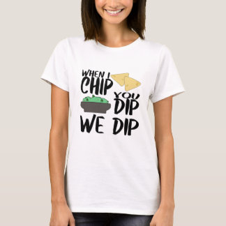 T-shirt Chemise drôle de soirée entre filles avec des chip