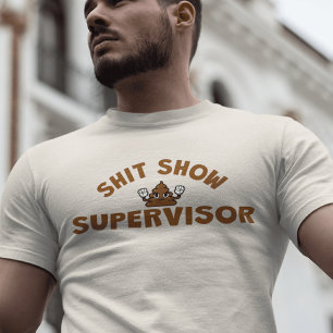 T-shirt Chemise drôle de superviseur de spectacle Chut