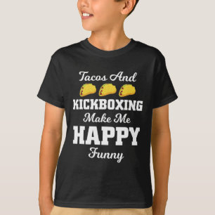 T-shirt Chemise drôle de tacos Tacos et kickboxing Sports