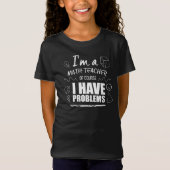 T-Shirt Chemise drôle d'école de problèmes de maths de (Devant)