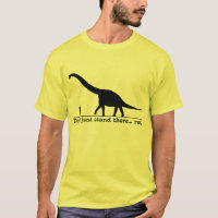 Chemise drôle d'humour de course de dinosaure