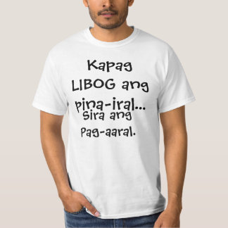 T-shirt Chemise drôle "estudyanteng Malibog " de Pinoy