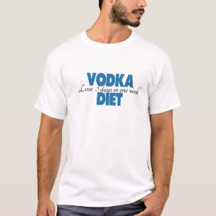 T-shirt Chemise drôle indiquant une vodka (alcool) et le