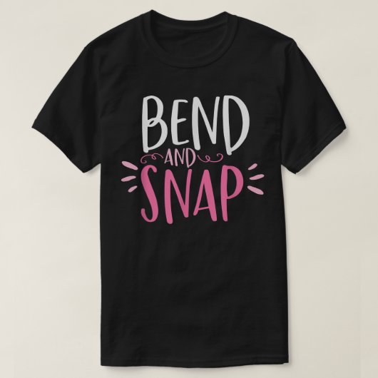 T-shirt Chemise Drôle Pend et Snap pour les exercices de g (Design devant)