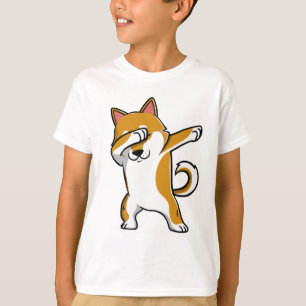 T-shirt Chemise drôle tamponnante de Shiba Inu