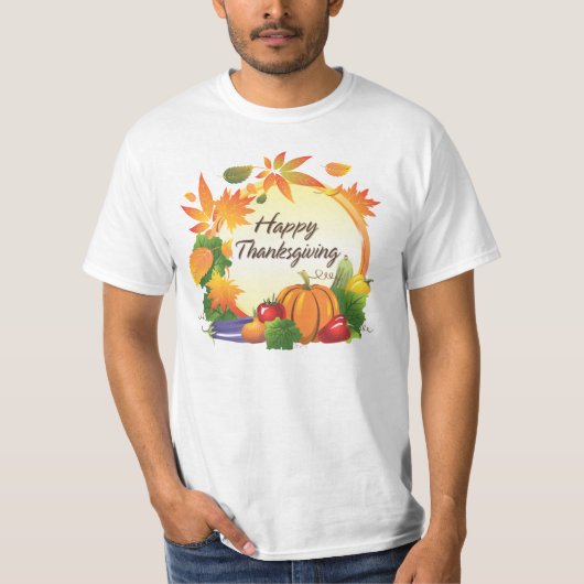 T-shirt Chemise du bon thanksgiving 5A (Devant)