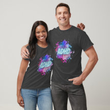 Chemise du cerveau de peinture ADHD