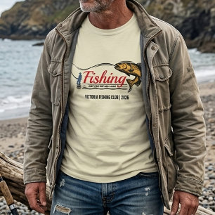 T-shirt Chemise du Club de Pêche Real Man Bass Fisherman