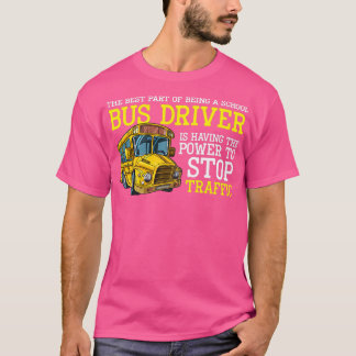 T-shirt Chemise Du Conducteur De Bus Scolaire La Meilleure