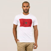 T-shirt Chemise du drapeau du Maroc (Devant entier)