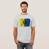 T-shirt Chemise du drapeau du sikhisme (Devant entier)