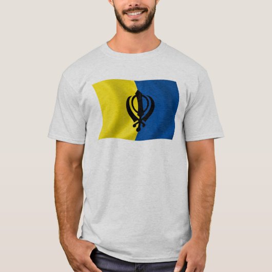 T-shirt Chemise du drapeau du sikhisme (Devant)