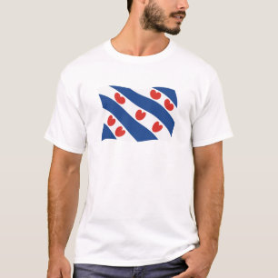 T-shirt Chemise du drapeau frison