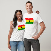 T-shirt Chemise du drapeau ghanéen (Unisexe)