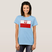 T-shirt Chemise du drapeau polonais (Devant entier)