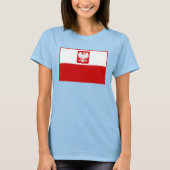 T-shirt Chemise du drapeau polonais (Devant)