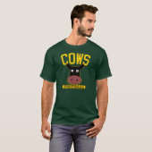 T-shirt Chemise du football de vaches (Devant entier)