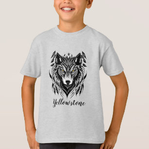T-shirt Chemise du garçon Loup de Yellowstone