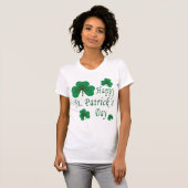 T-shirt Chemise du jour de St Patrick heureux (Devant entier)
