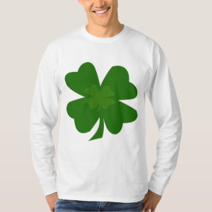 T-shirt chemise du L.sleeve des hommes de trèfle de