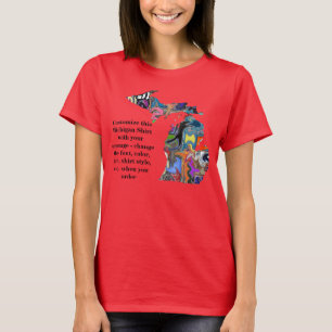 T-shirt Chemise du Michigan - coutume avec l'élection ou