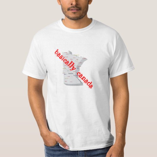 T-shirt chemise du Minnesota Canada (Devant)