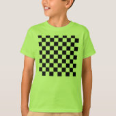 T-shirt Chemise du Motif Checker (Devant)