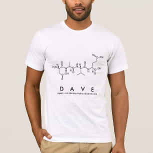 T-shirt Chemise du nom du peptide Dave