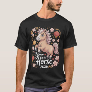 T-shirt Chemise du Nouvel An chinois année du Cheval 2026