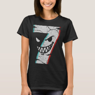 T-shirt Chemise du numéro 7 maléfique - Blague 7 a mangé 9